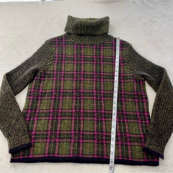 Belvedere Made In Italy Woman’s Turtleneck Sweater Sz M Wool Rabbit Mohair Blend - Picture 8 of 9